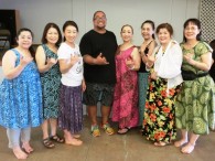 ﾜｰｸｼｮｯﾌﾟが終わって、ﾅﾗﾆ・ｹｱﾚ先生と一緒に