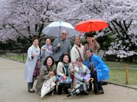 雨の中ですが、それもいい思い出！