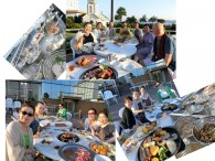 炎天下の中でのBBQ